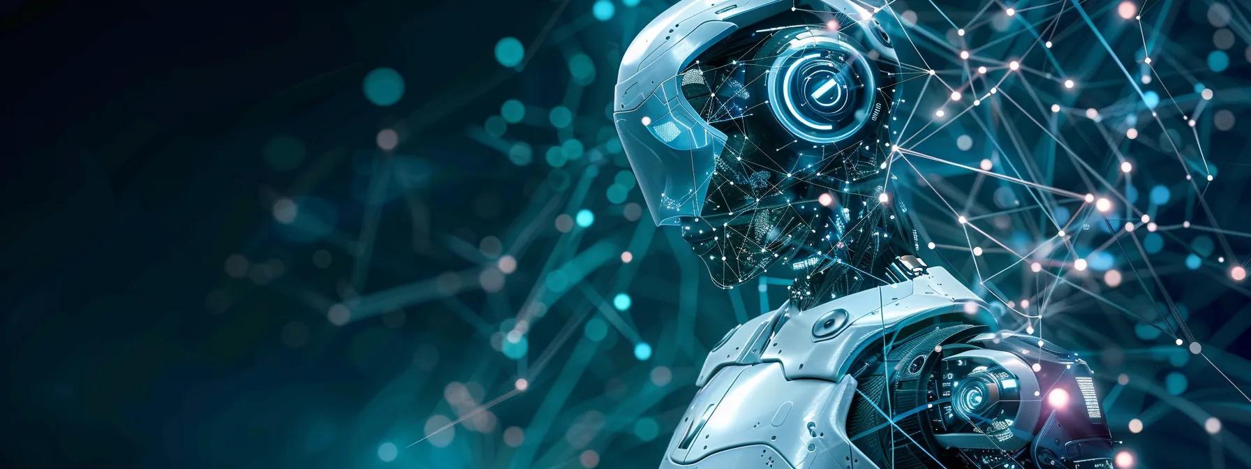 visualize a striking, futuristic ai robot seamlessly immersed in a swirling cosmic landscape filled with vibrant teal and purple light particles, as it analyzes a spectrum of glowing data streams amidst distant galaxies and nebulae, exemplifying the cutting-edge capabilities of ai in keyword research and analysis. visualize a striking, futuristic ai robot seamlessly immersed in a swirling cosmic landscape filled with vibrant teal and purple light particles, as it analyzes a spectrum of glowing data streams amidst distant galaxies and nebulae, exemplifying the cutting-edge capabilities of ai in keyword research and analysis.