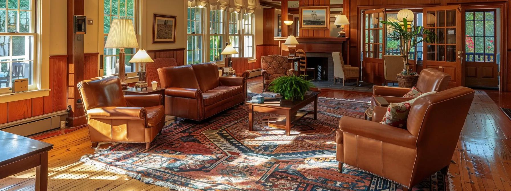 a warmly lit, inviting reception area of a blue ridge bed and breakfast, featuring comfortable seating, personalized welcome notes, and tasteful decor that highlights a family-friendly atmosphere of hospitality and attention to detail. a warmly lit, inviting reception area of a blue ridge bed and breakfast, featuring comfortable seating, personalized welcome notes, and tasteful decor that highlights a family-friendly atmosphere of hospitality and attention to detail.