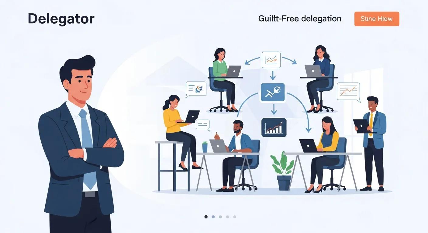 Illustration: master delegation without guilt
