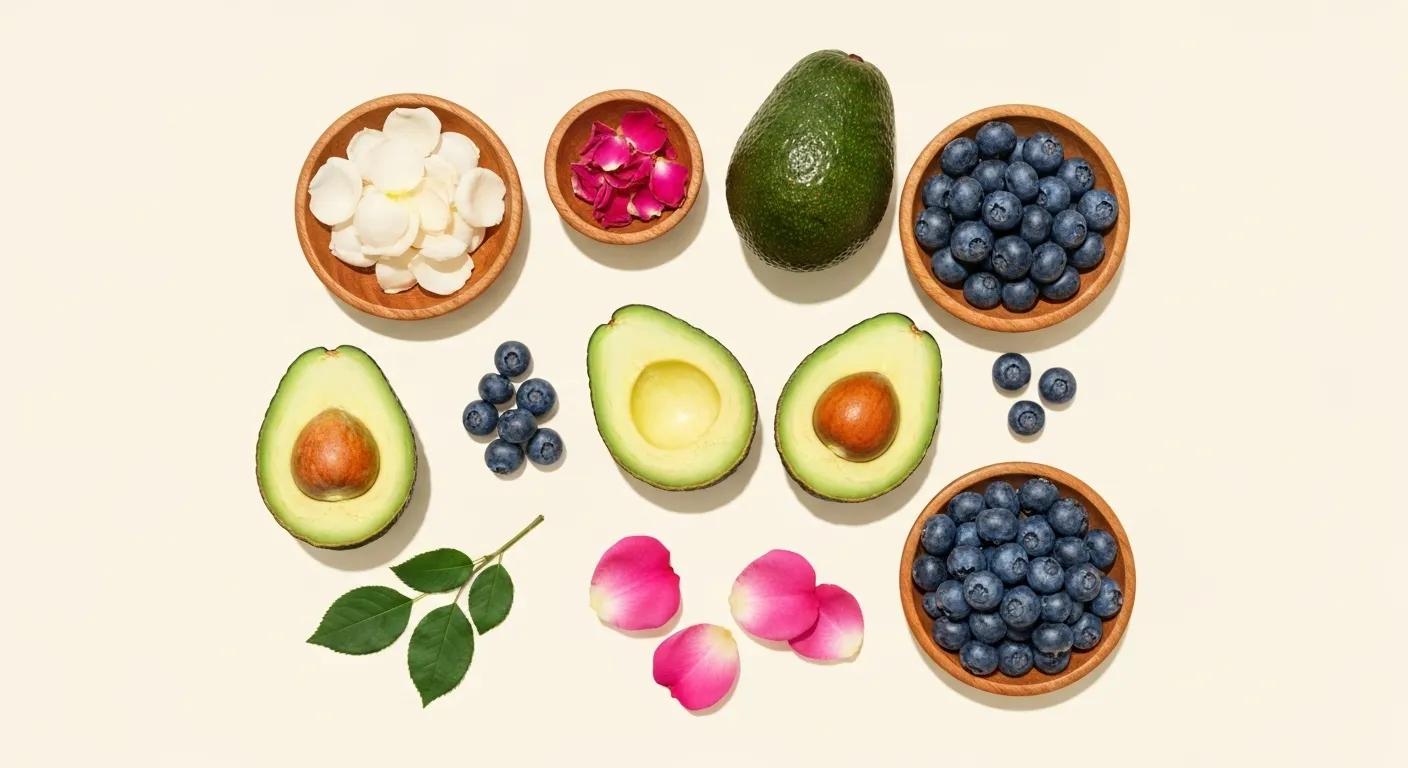 Fresh organic skincare ingredients showcasing the benefits of natural facials for skin health