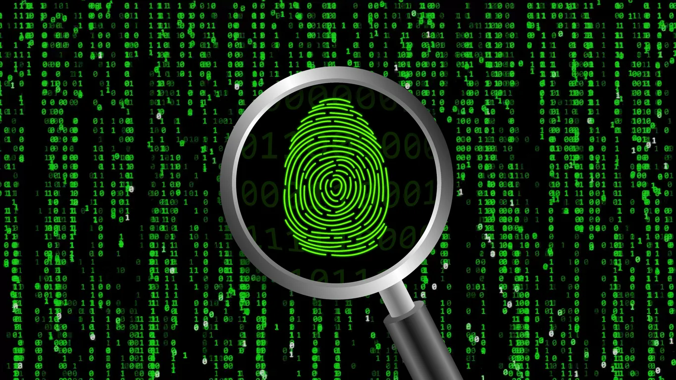 Abstract matrix background for digital tracing in Swansea