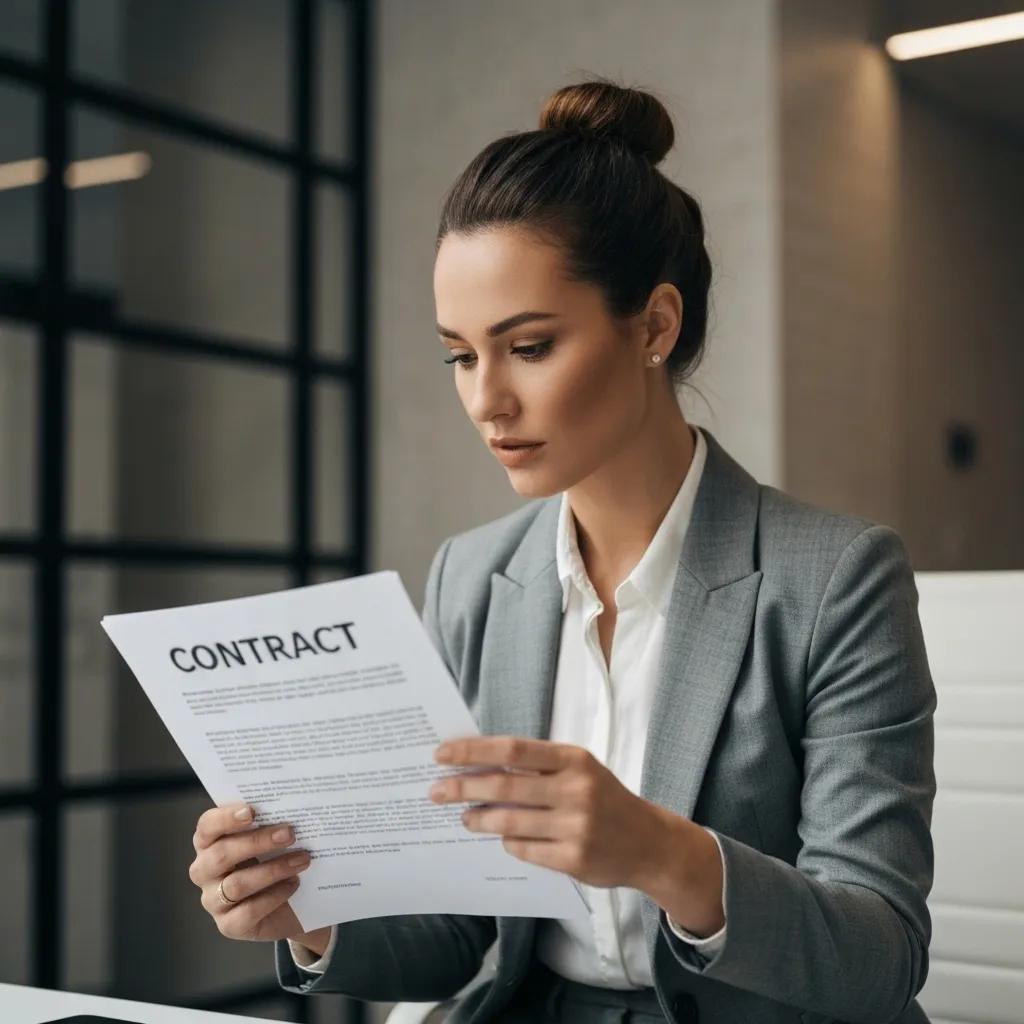 A person reviewing a checklist of real estate agent performance metrics at a dining table