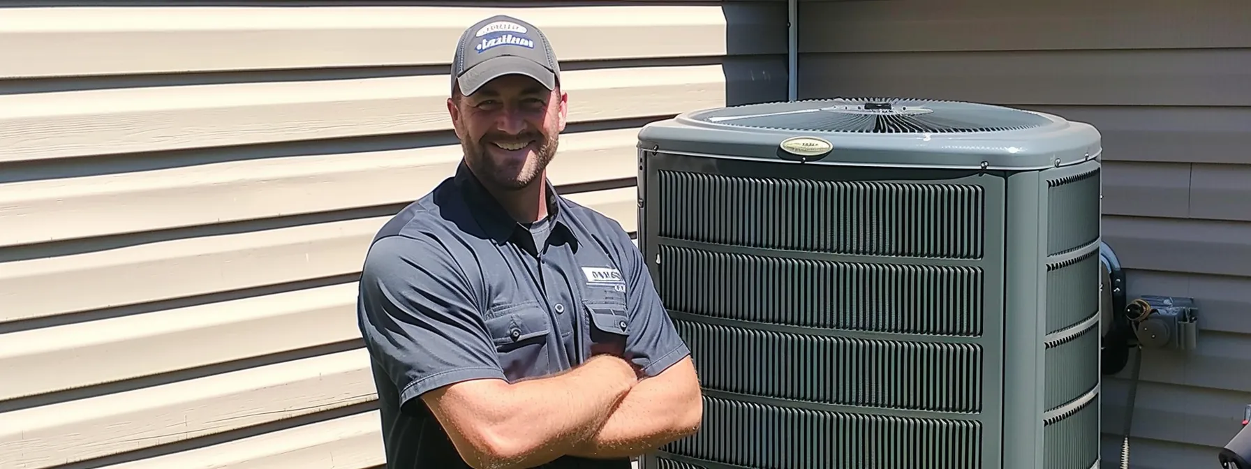 hvac contractor fixing air conditioner