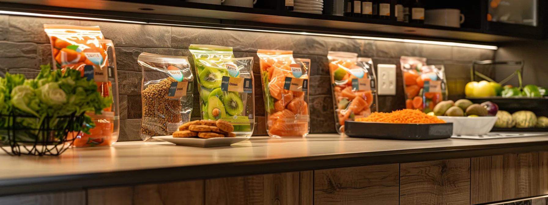 an elegant pet food display in a modern kitchen setting, featuring vibrant bags of avoderm pet food alongside ingredients like ripe avocados, glossy salmon fillets, and golden brown rice, all illuminated by soft, warm lighting to emphasize the freshness and nutritional quality of the products. an elegant pet food display in a modern kitchen setting, featuring vibrant bags of avoderm pet food alongside ingredients like ripe avocados, glossy salmon fillets, and golden brown rice, all illuminated by soft, warm lighting to emphasize the freshness and nutritional quality of the products.