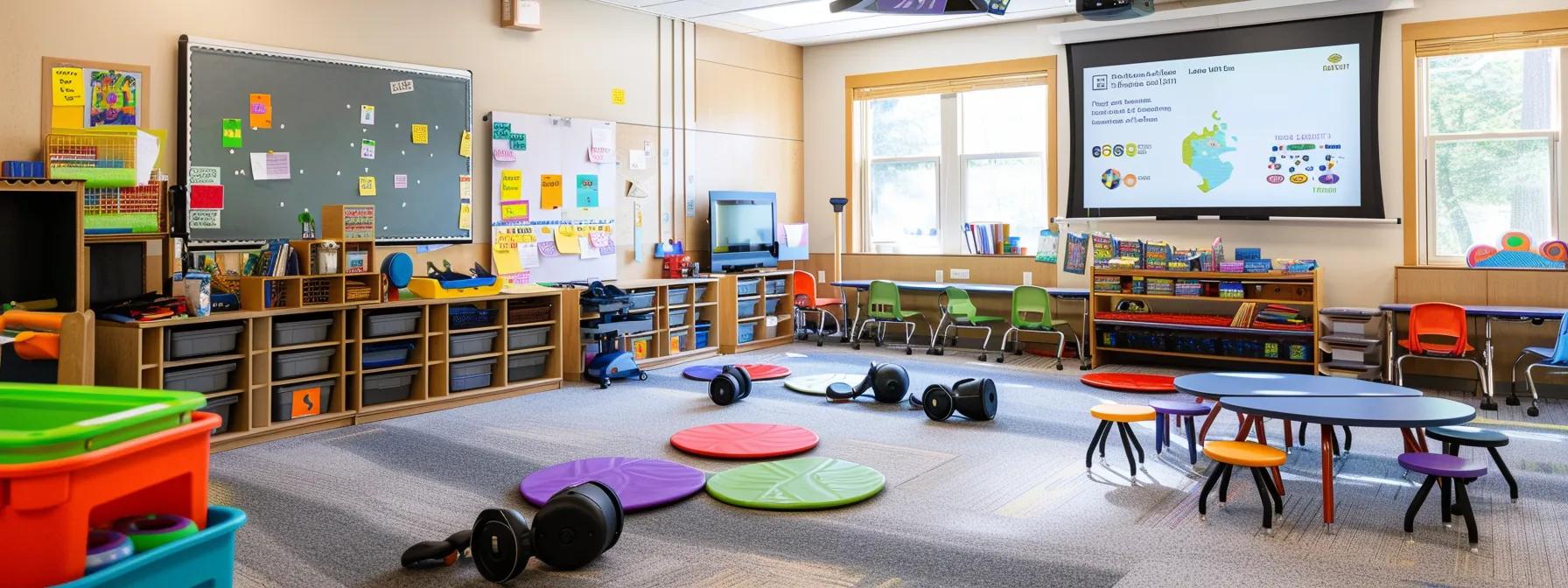 an engaging classroom setup showcases students actively using kaiko fidgets’ educational sensory equipment, surrounded by vibrant learning tools and resources that foster concentration and emotional regulation. an engaging classroom setup showcases students actively using kaiko fidgets’ educational sensory equipment, surrounded by vibrant learning tools and resources that foster concentration and emotional regulation.