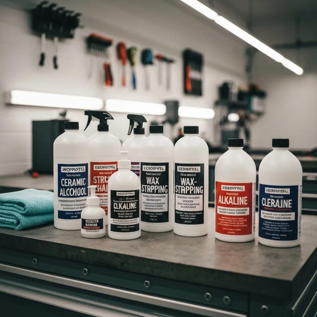 Chemical products and tools for effective removal of Rain-X Ceramic Coating