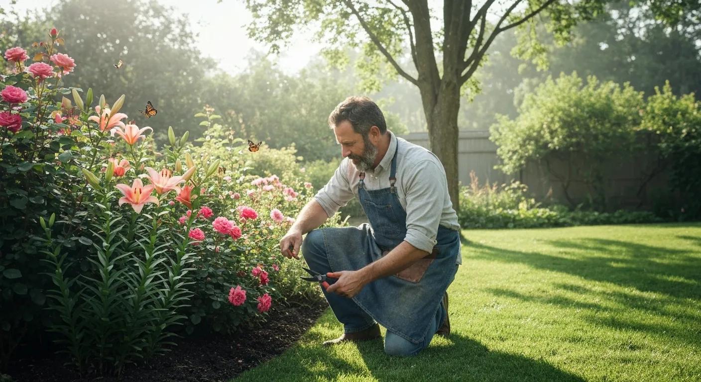 Flower bed maintenance service image