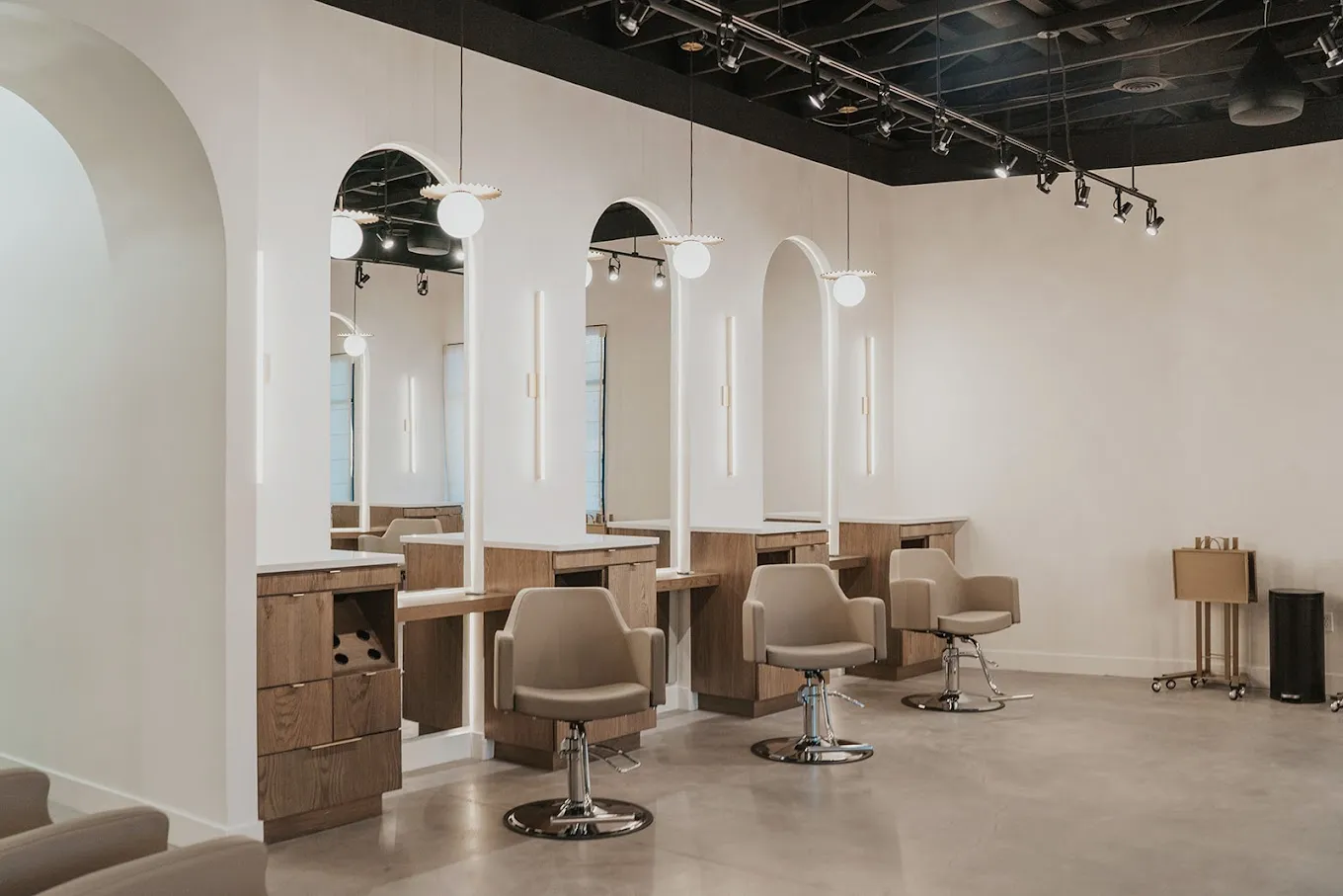 inside of a hair salon inside of a hair salon