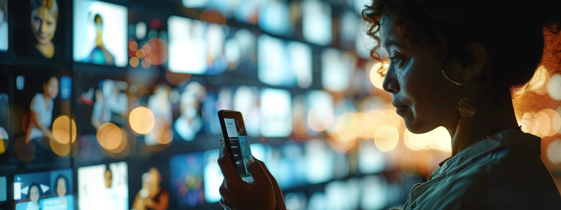 a person using a smartphone to connect with people from different countries through social media platforms.