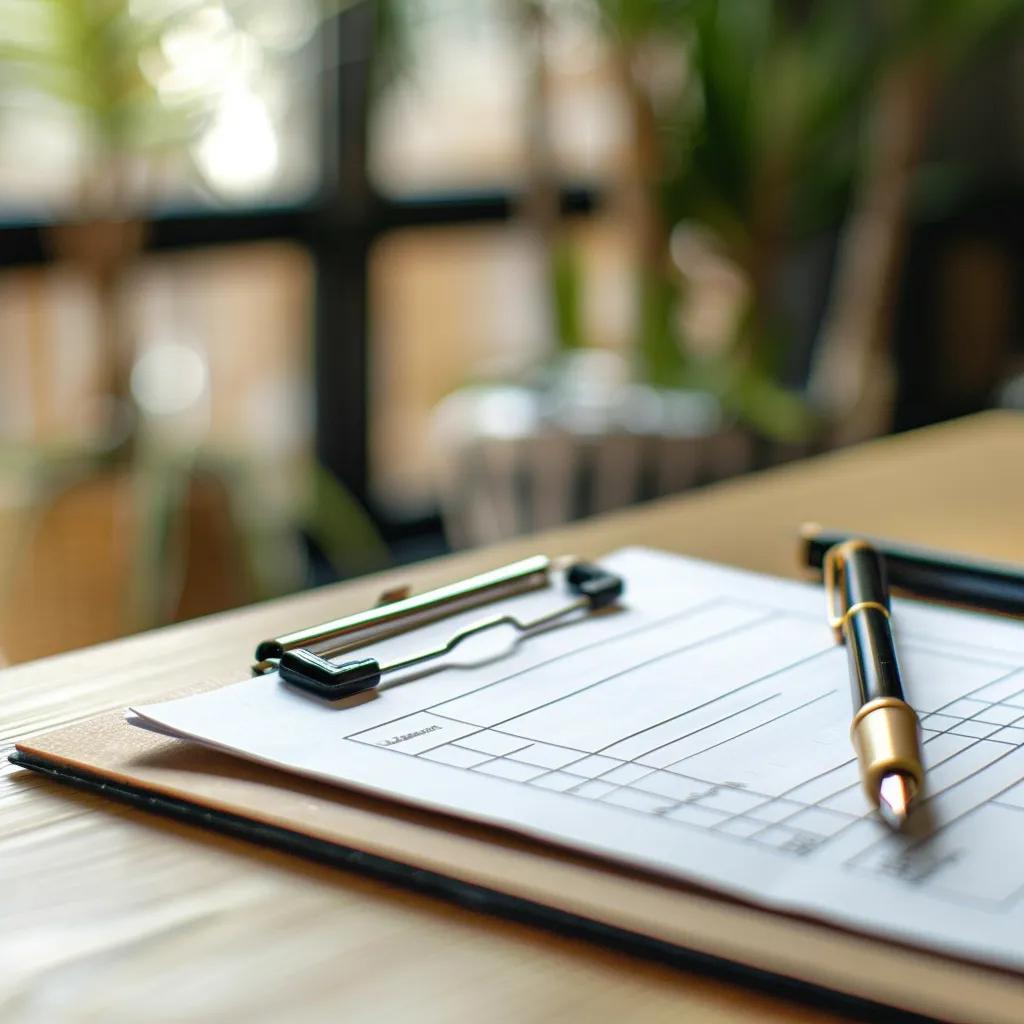 Checklist on a clipboard representing criteria for high-quality guest blogging websites