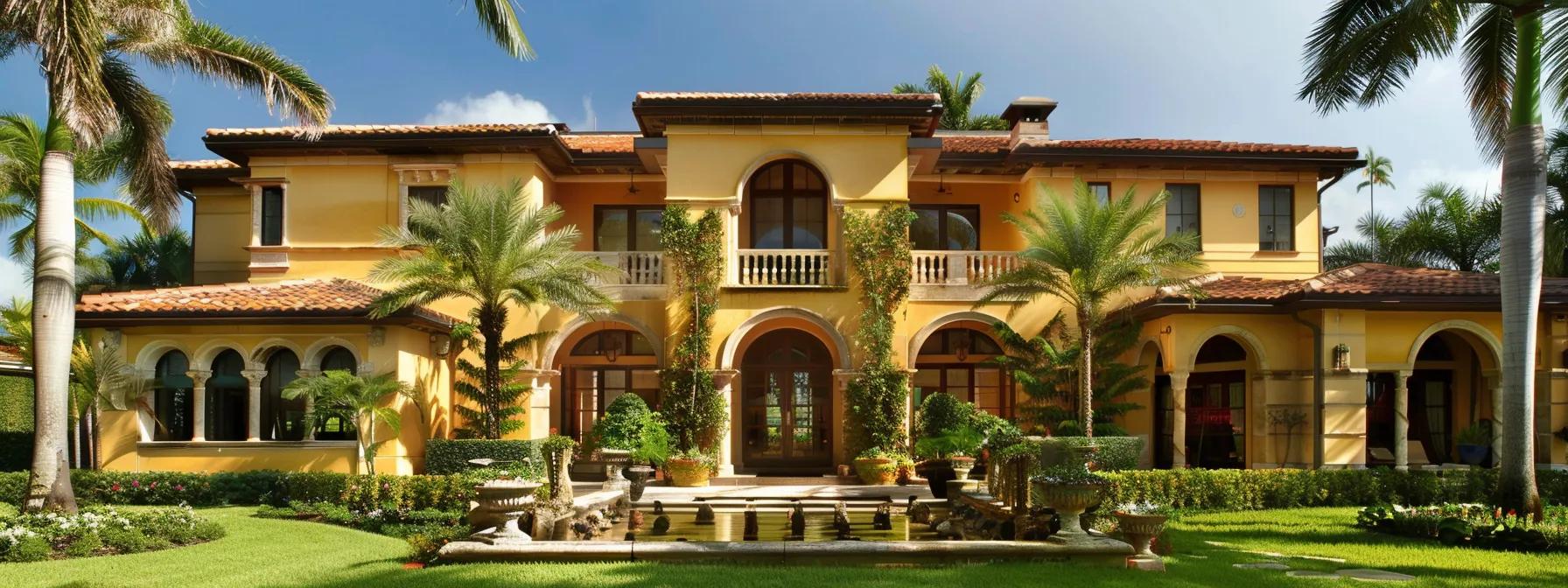 House with clasic windows in miami