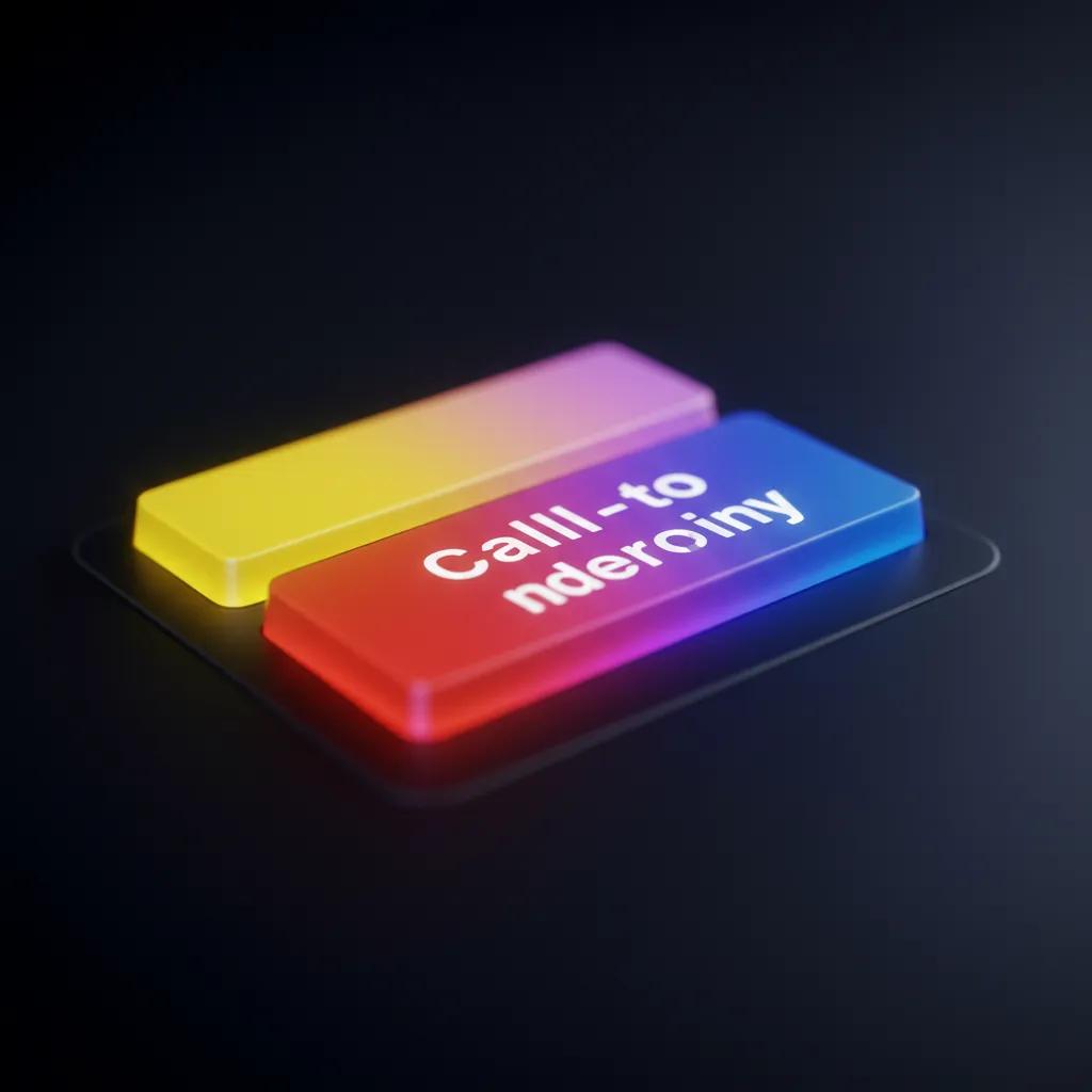 Close-up of a vibrant call-to-action button on a website