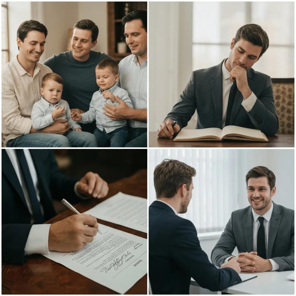 Collage showcasing successful tracing outcomes, including family reunions and legal resolutions achieved by Bluemoon Investigations