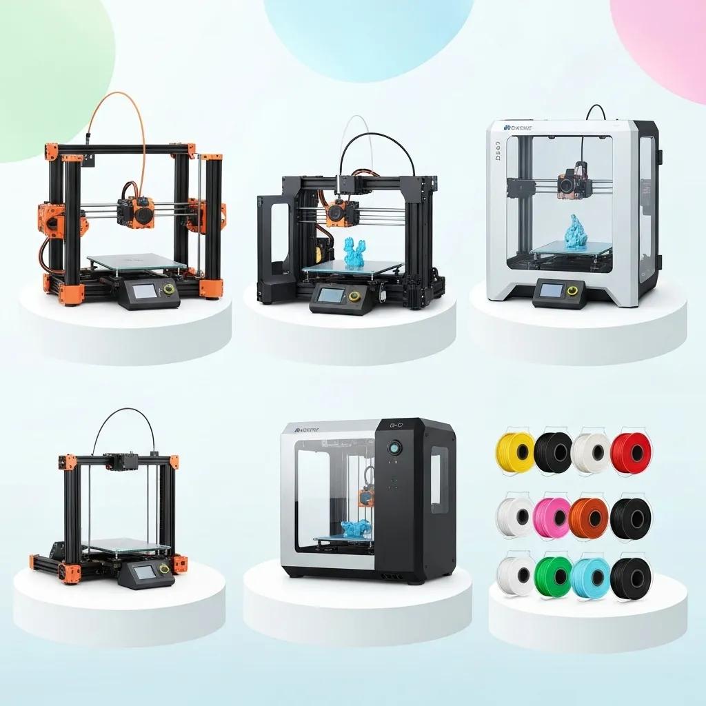 Színes választék 3D-nyomtató filamentekből, amelyek kiemelik sokszínűségüket és felhasználási lehetőségeiket