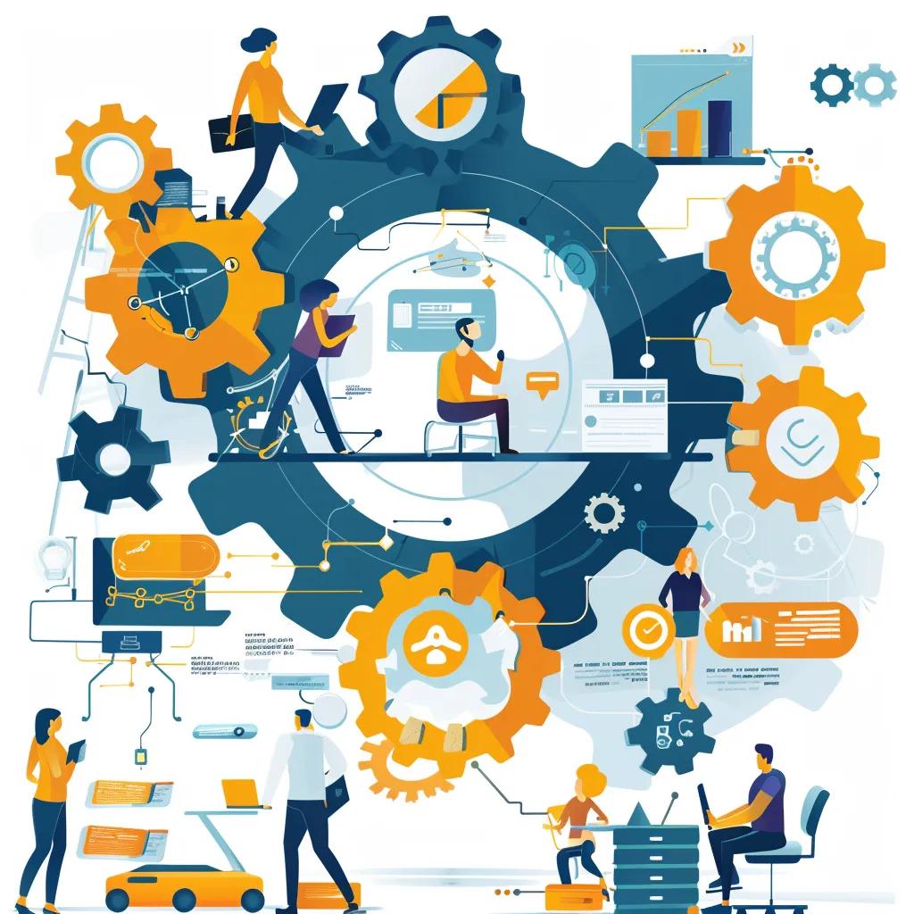 Visual representation of core cost components in AI automation implementation