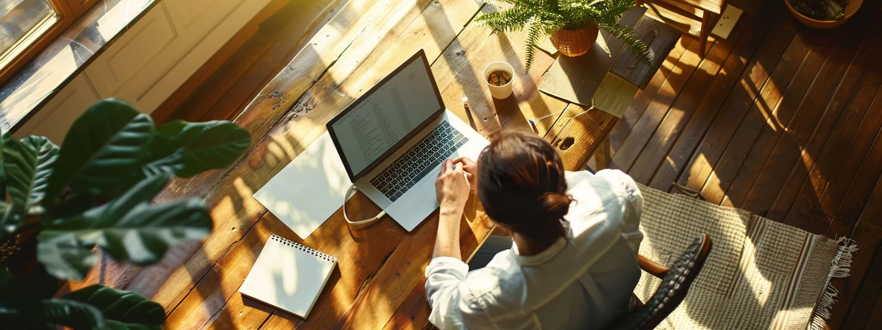 a person syncing their schedule on a health platform while working on wellness goals.