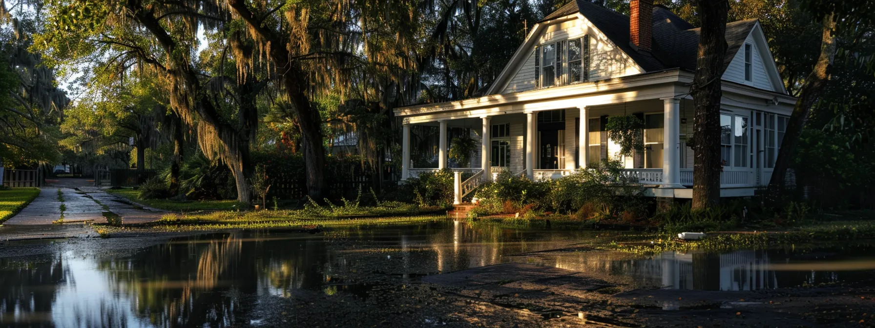 a house in savannah, georgia awaits the start of its nfip flood insurance coverage.