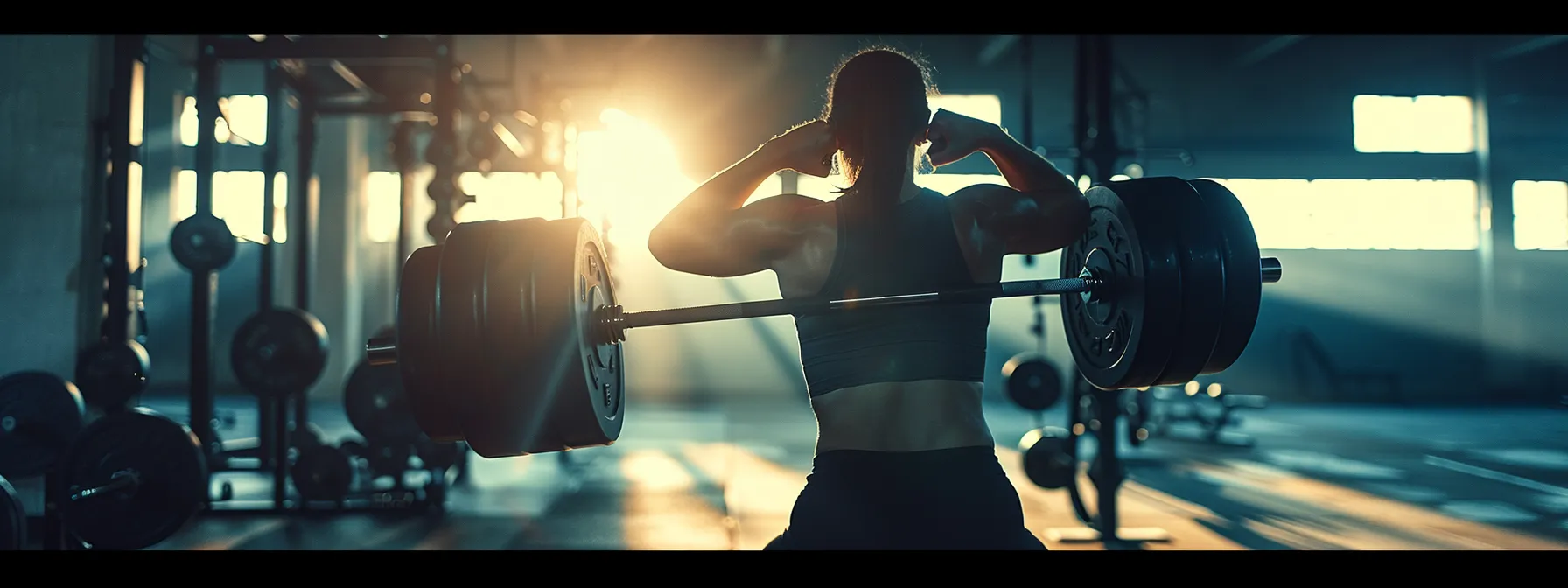 a person with a lean build lifting weights in a gym, showcasing longer limbs and narrow wrists typical of an ectomorph body type.