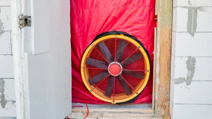 Blower door test Buffalo, NY