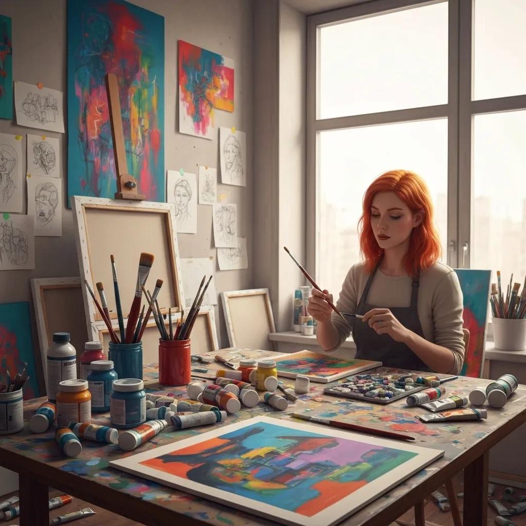 Vibrant urban street scene alive with eye-catching wild posters and a buzzing crowd