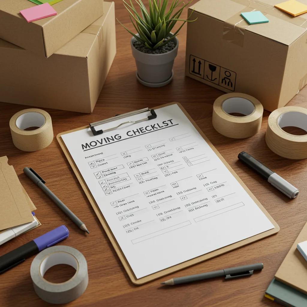 Family packing for a long distance move, showcasing excitement and organization