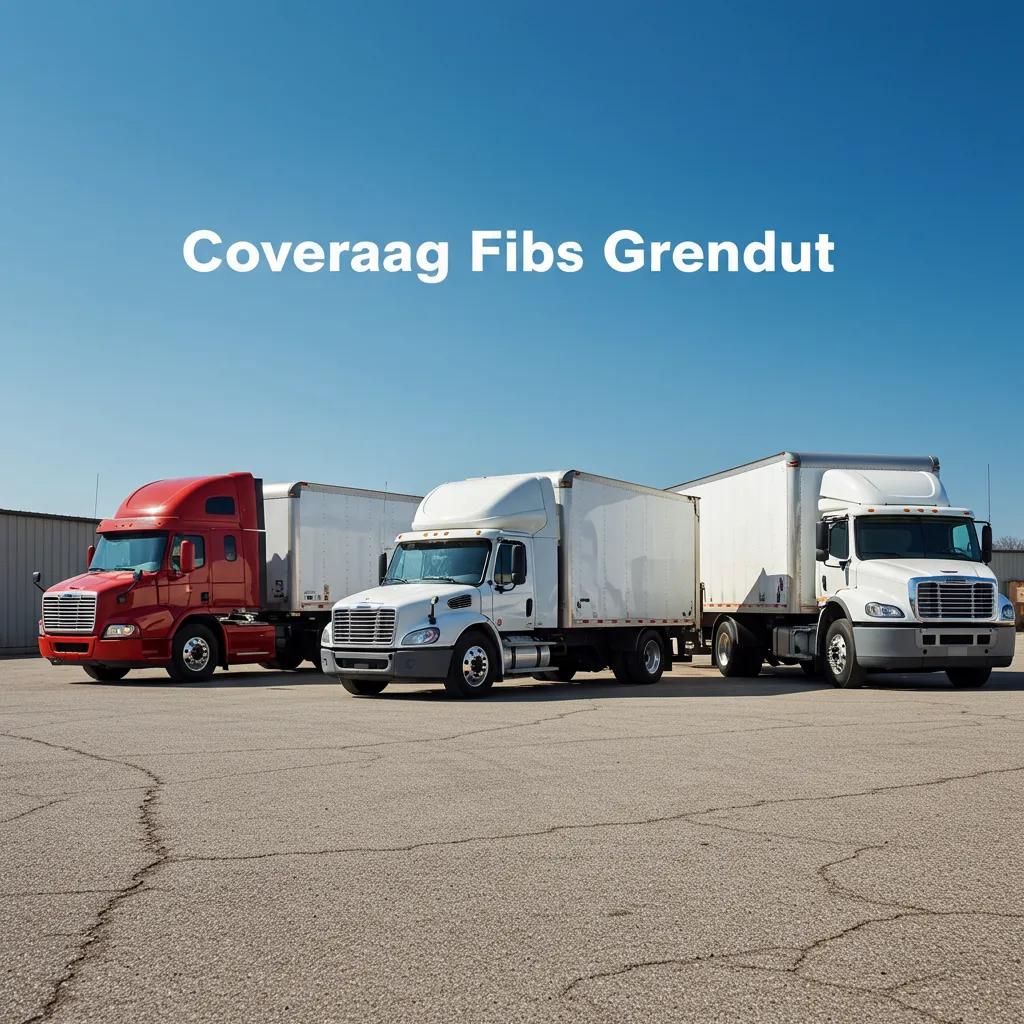 A variety of trucks in a commercial yard, illustrating different coverage needs