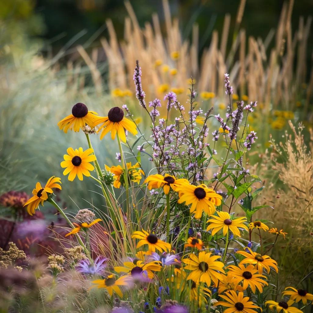 Close-up of native and drought-tolerant plants suitable for Detroit gardens
