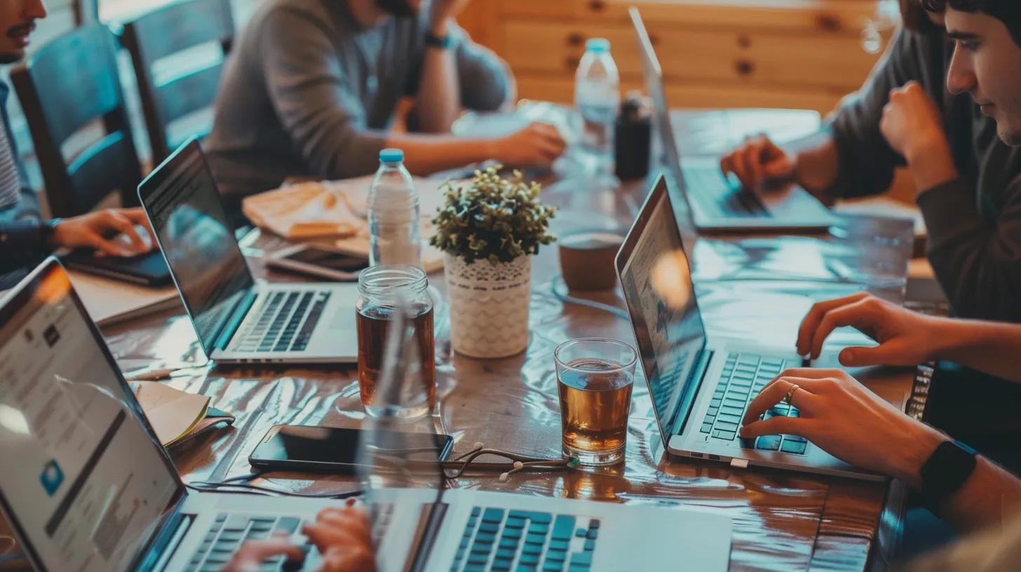 Team collaborating on content marketing strategy for e-commerce