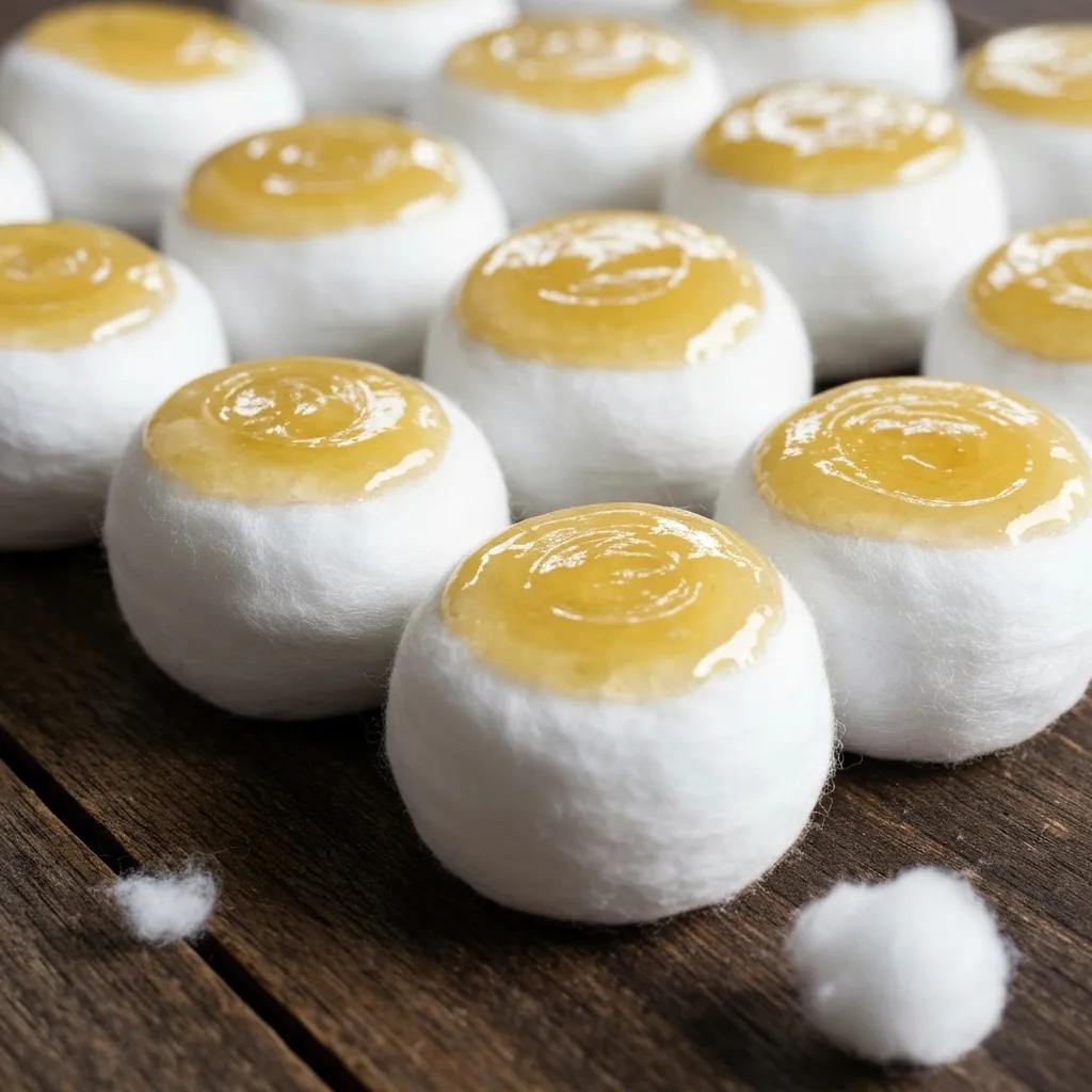 DIY waterproof fire starters made from cotton balls and petroleum jelly