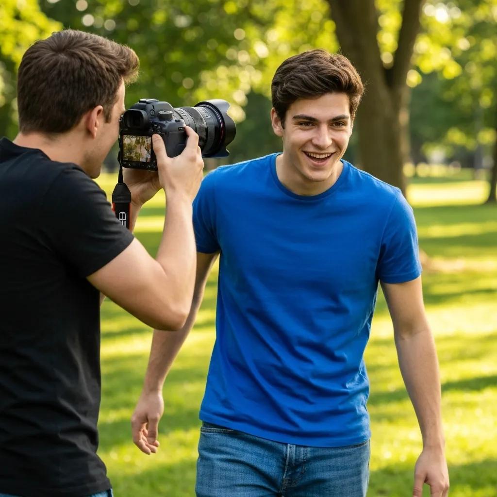 A therapist engaging a child in Natural Environment Teaching (NET) within a park setting