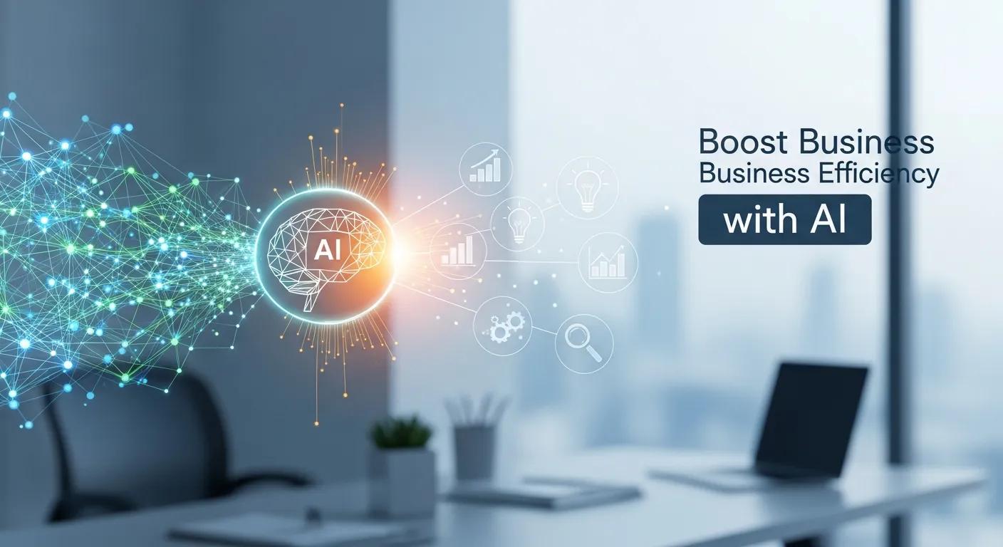 Illustration: AI boosting business efficiency