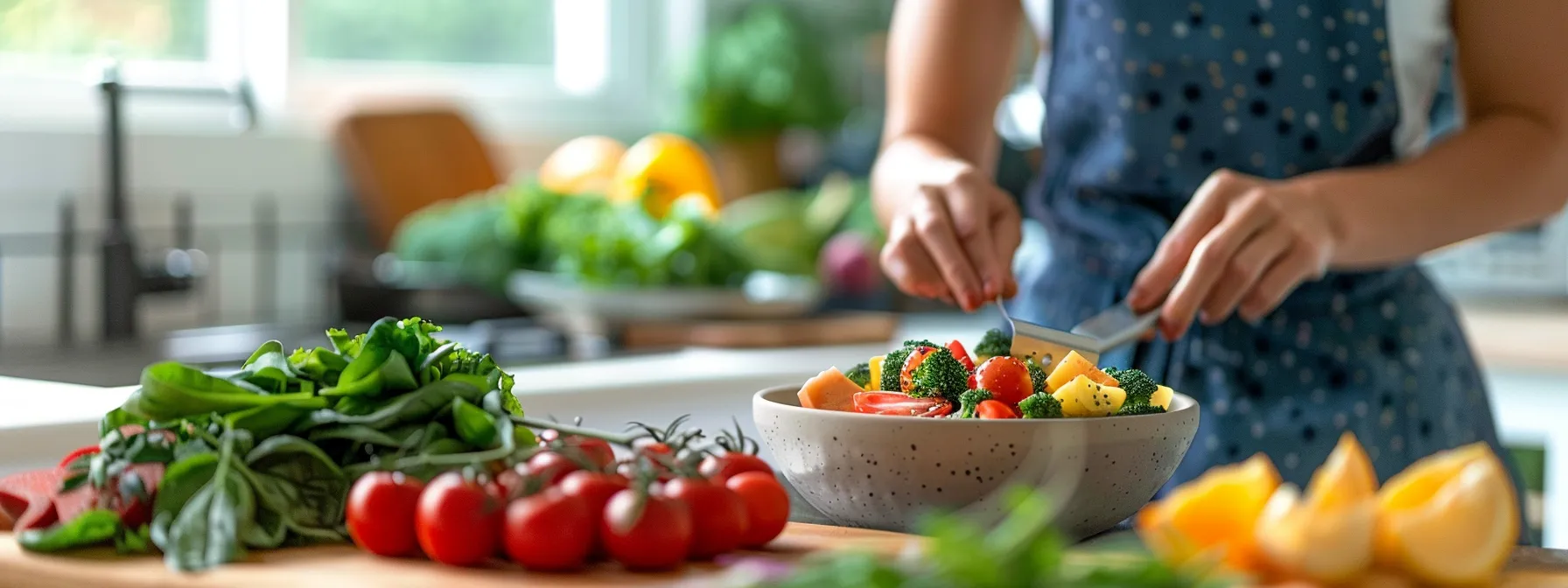 a person preparing a nutritious and balanced meal before a workout session.