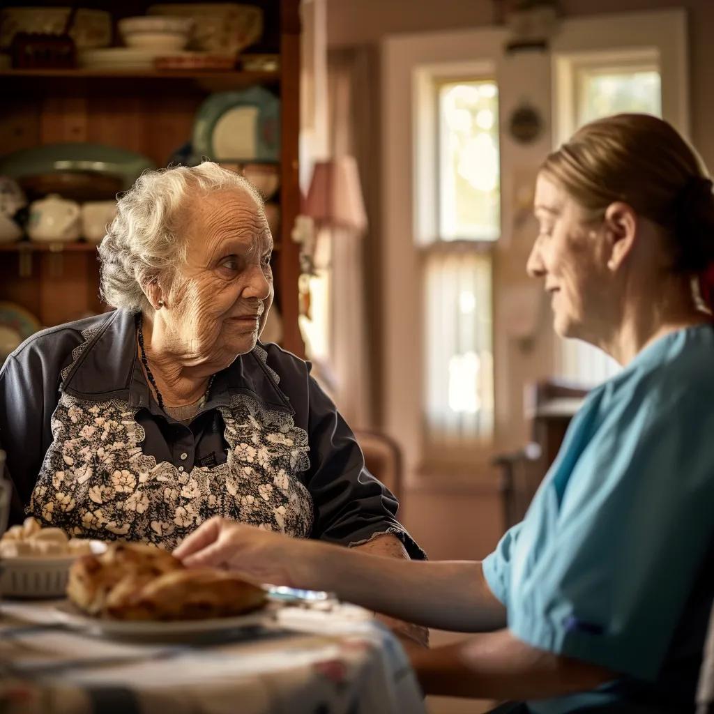 Elderly person receiving personalized care at home, showcasing the importance of specialized support for quality of life