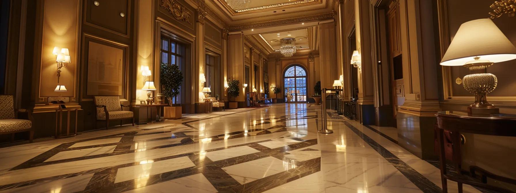 une salle de réception élégante et moderne, décorée avec un design art déco raffiné, illuminée par des lumières tamisées, évoquant une ambiance festive pour un anniversaire adulte. une salle de réception élégante et moderne, décorée avec un design art déco raffiné, illuminée par des lumières tamisées, évoquant une ambiance festive pour un anniversaire adulte.