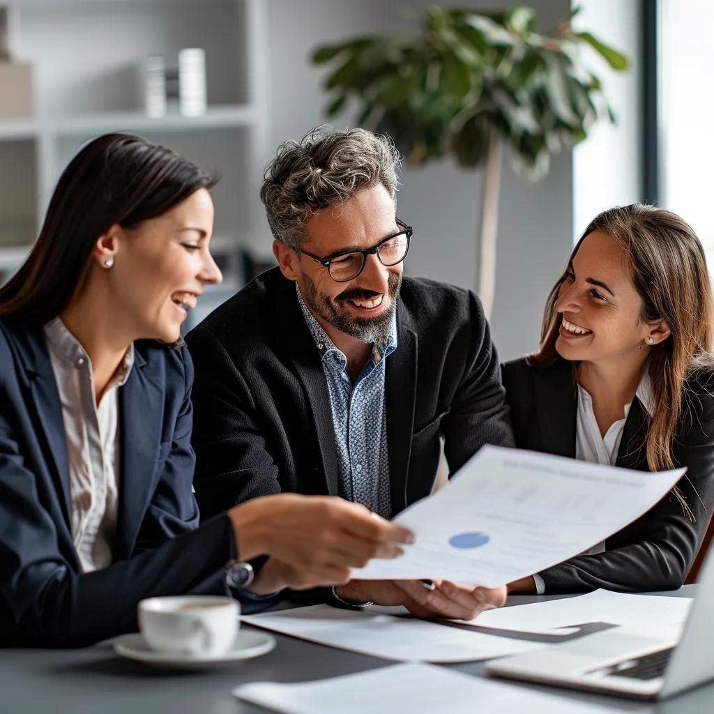 Real estate agent explaining quick cash offer process to homeowners