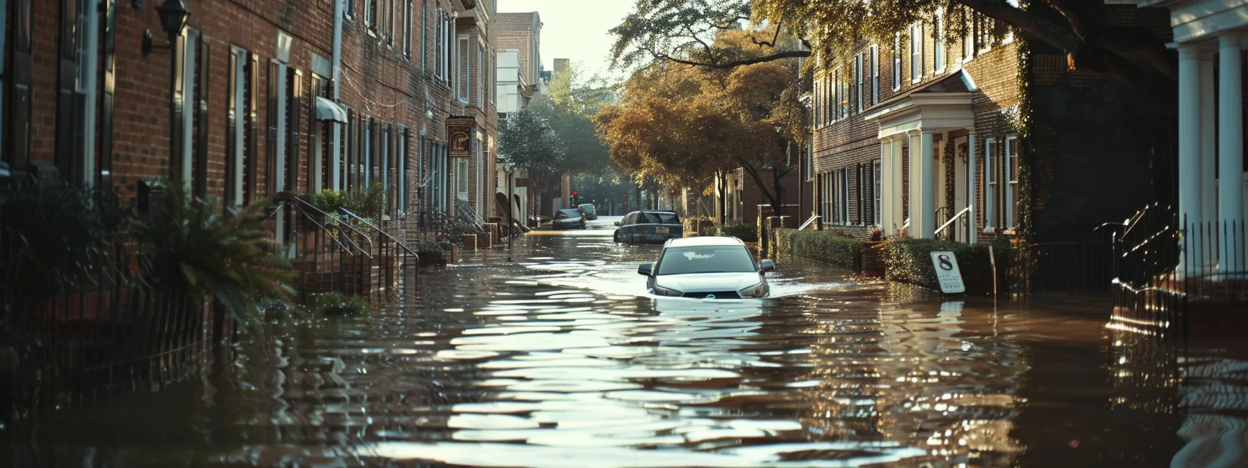 a person comparing flood insurance options in savannah.