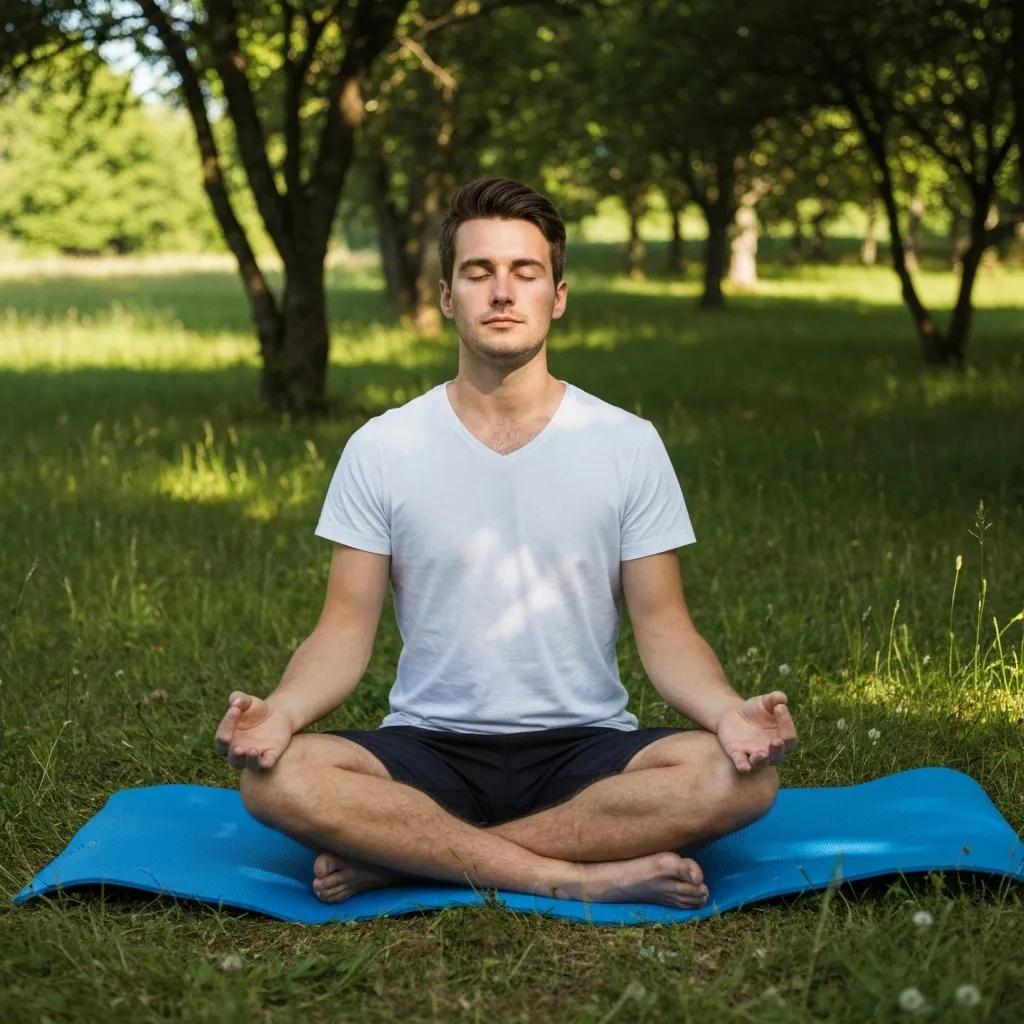 Person meditating in nature illustrating mindfulness techniques for stress reduction
