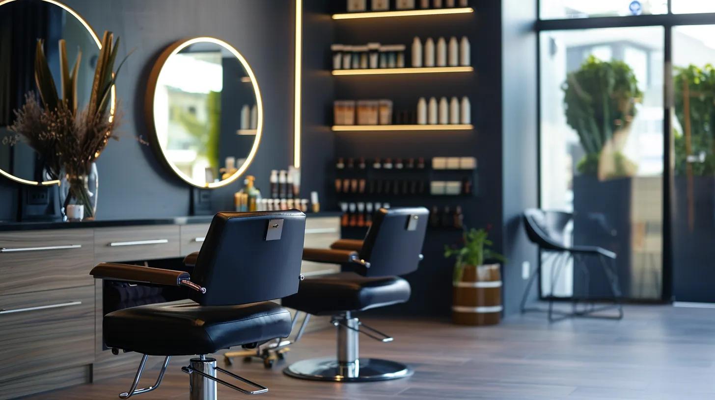 a stylish, modern salon interior features a skilled stylist meticulously applying hand-sewn hair extensions on a client in an elegant chair, showcasing the precision and care that preserves healthy hair while maintaining an upscale atmosphere. a stylish, modern salon interior features a skilled stylist meticulously applying hand-sewn hair extensions on a client in an elegant chair, showcasing the precision and care that preserves healthy hair while maintaining an upscale atmosphere.