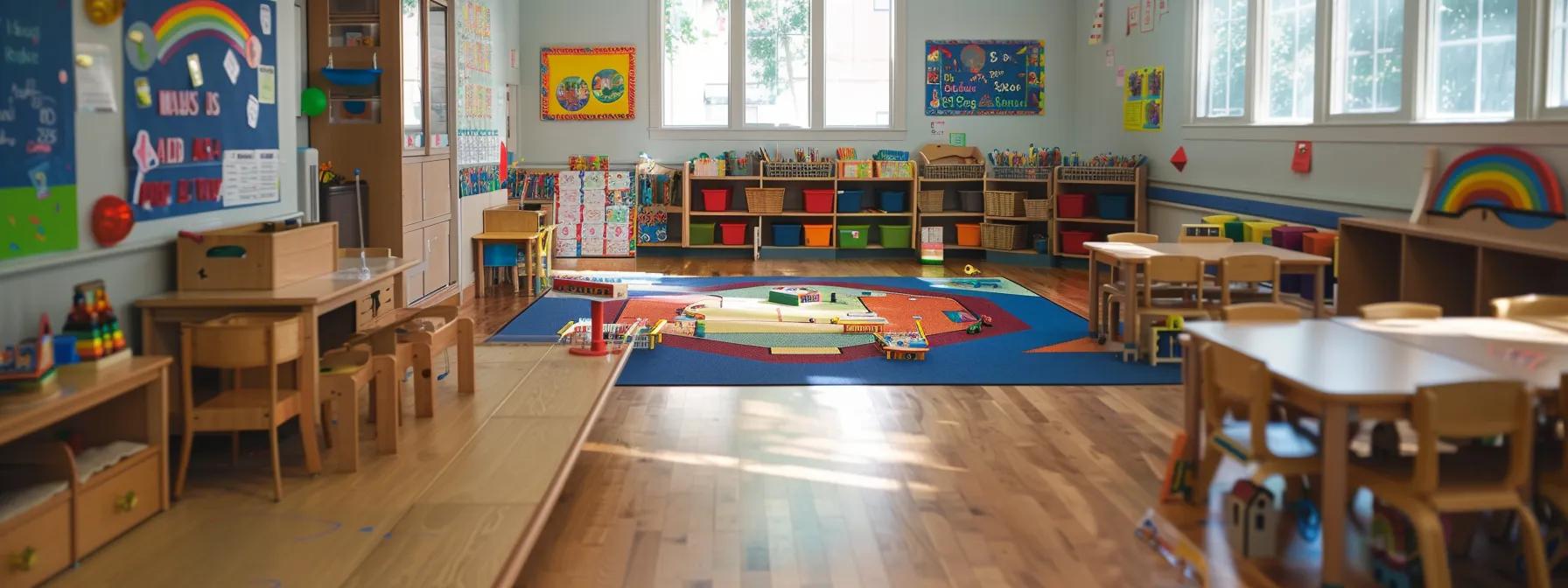 a vibrant early childhood classroom filled with diverse children engaged in hands-on learning activities, surrounded by colorful educational murals and adaptive resources that highlight the principles of responsive teaching.