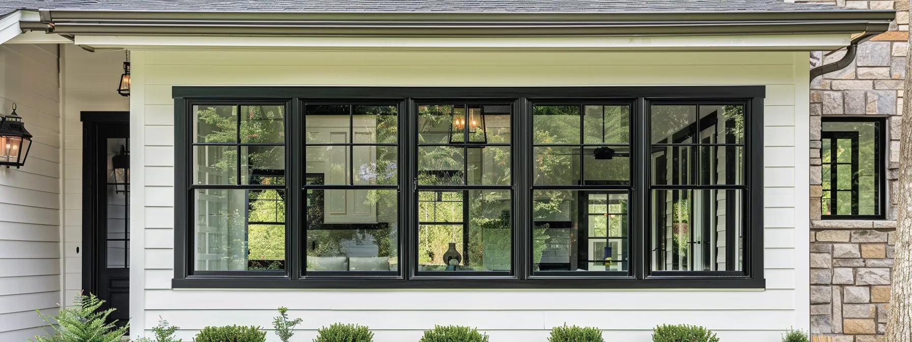 double hung windows in a modern home in north georgia region of the united states double hung windows in a modern home in north georgia region of the united states
