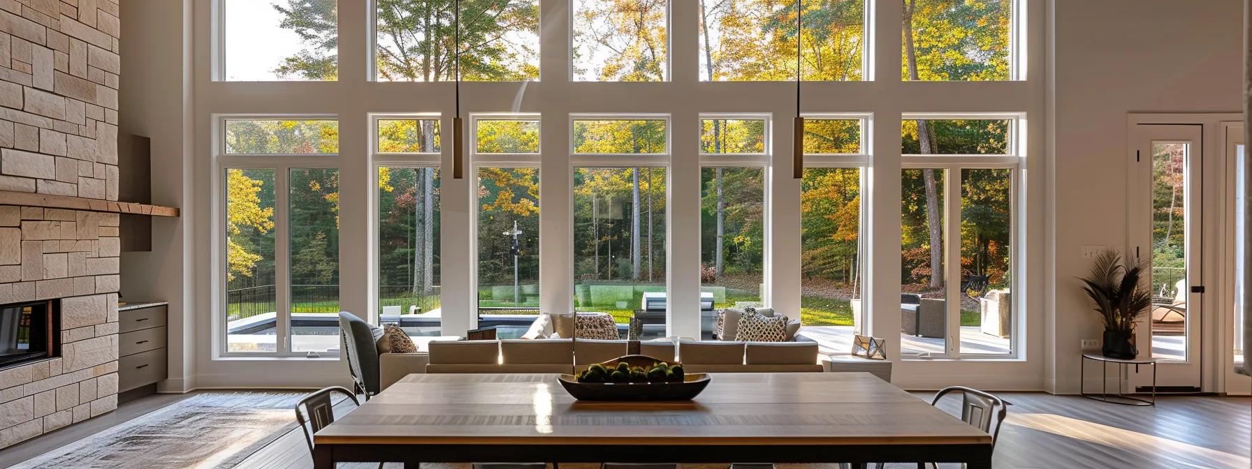 double hung windows in a modern home in north georgia region of the united states double hung windows in a modern home in north georgia region of the united states