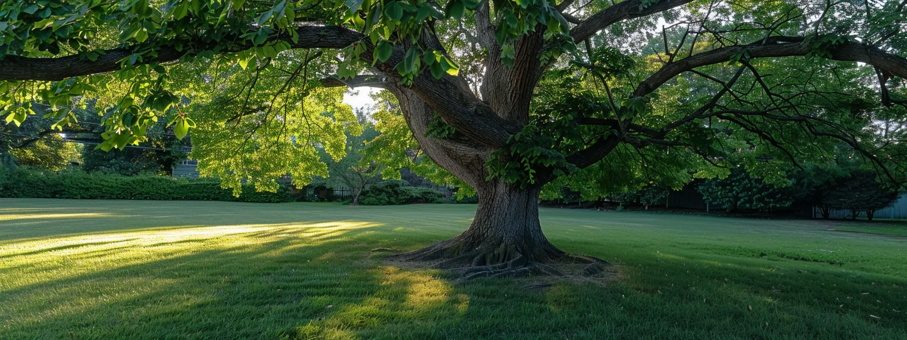 Big shade tree in a yard Big shade tree in a yard