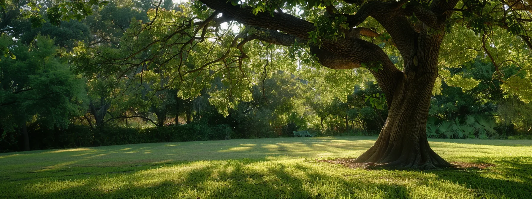 Big shade tree in a yard Big shade tree in a yard