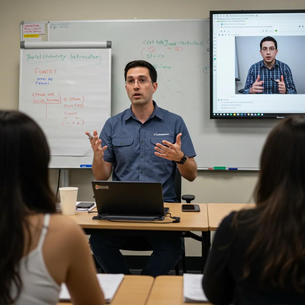 Instructor leading an engaging Zoom class for the NY 5-Hour Pre-Licensing Course