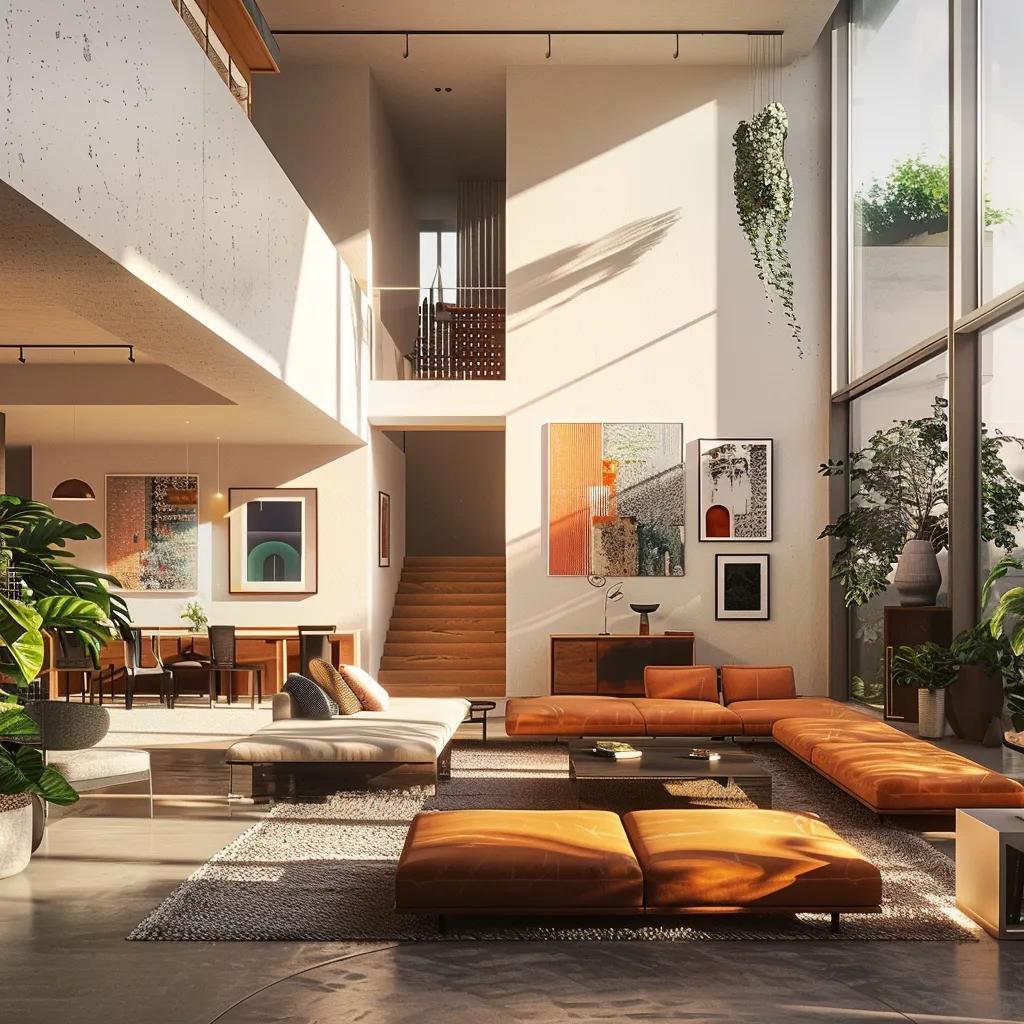 Modern home interior showcasing future-proof design features for adaptability Modern home interior showcasing future-proof design features for adaptability