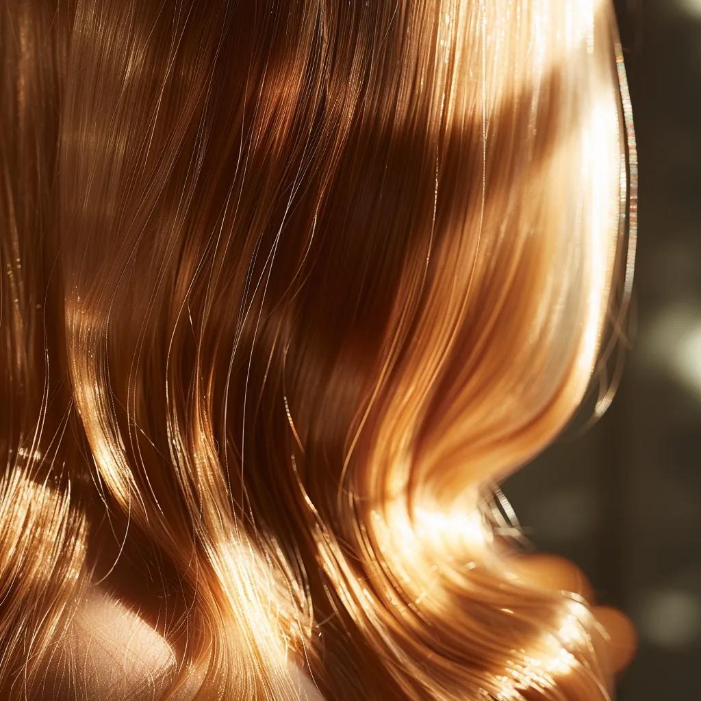 Close-up of healthy, shiny hair demonstrating the benefits of keratin treatment