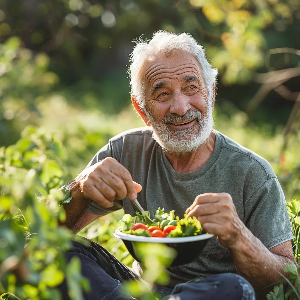 Older adult exercising outdoors, representing the anti-aging benefits of MK-677