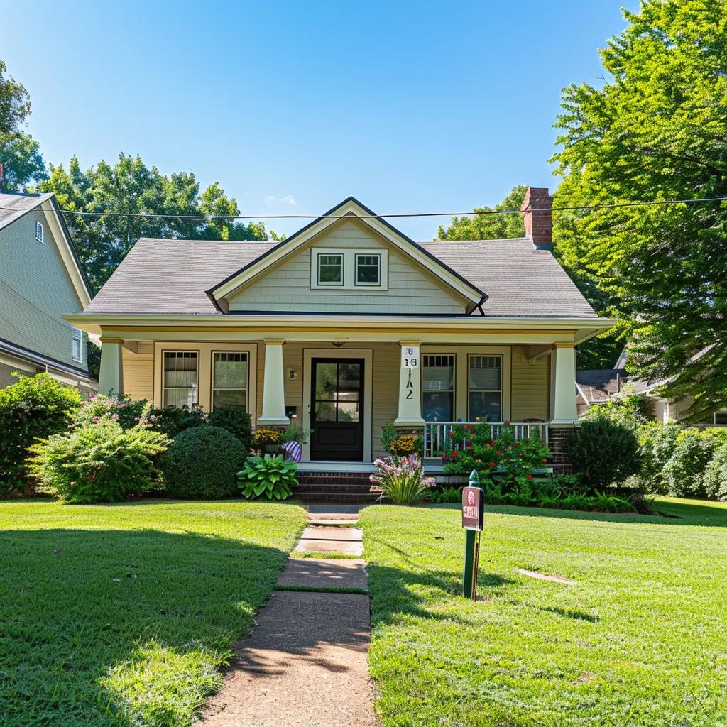 Charming house in Winston-Salem with a 'For Sale' sign, representing fast cash home sales