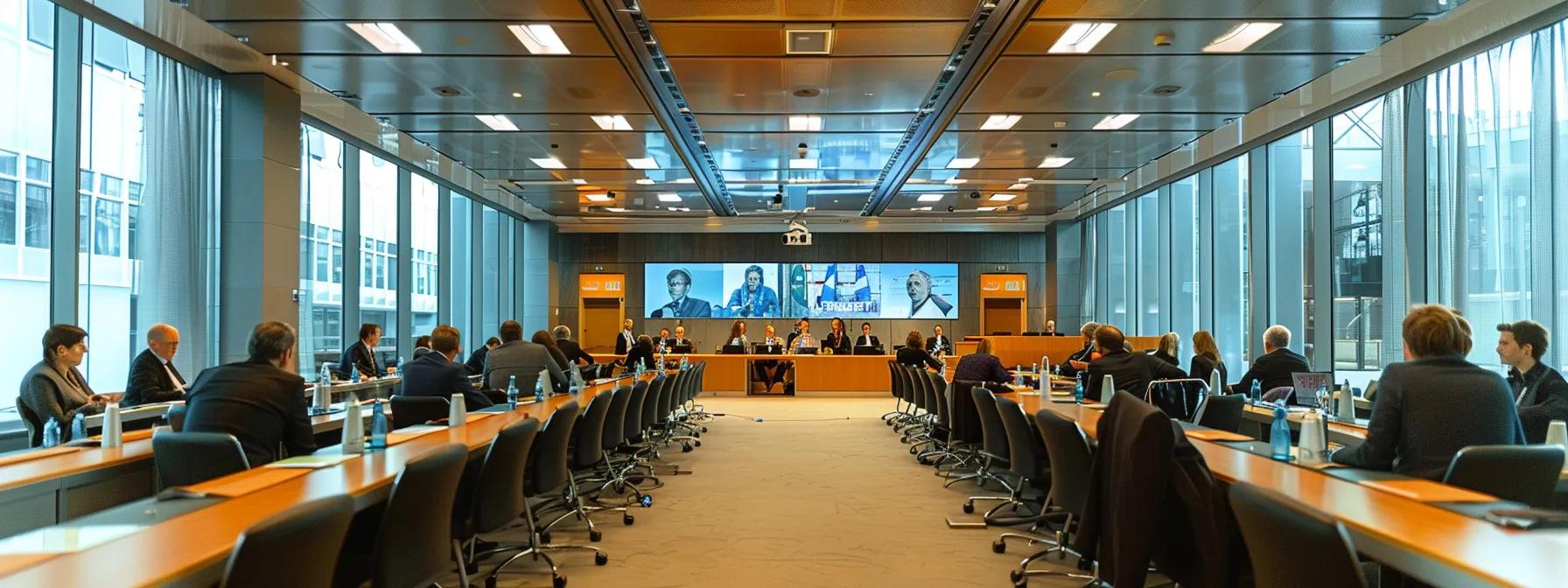 une salle de conférence moderne au cœur de bruxelles, équipée d'une signalétique claire et accueillante, où des invités élégamment habillés interagissent paisiblement tout en étant orientés par un service d'accueil professionnel, illustrant l'importance d'une logistique optimisée et d'un accès facilité pour un événement réussi. une salle de conférence moderne au cœur de bruxelles, équipée d'une signalétique claire et accueillante, où des invités élégamment habillés interagissent paisiblement tout en étant orientés par un service d'accueil professionnel, illustrant l'importance d'une logistique optimisée et d'un accès facilité pour un événement réussi.