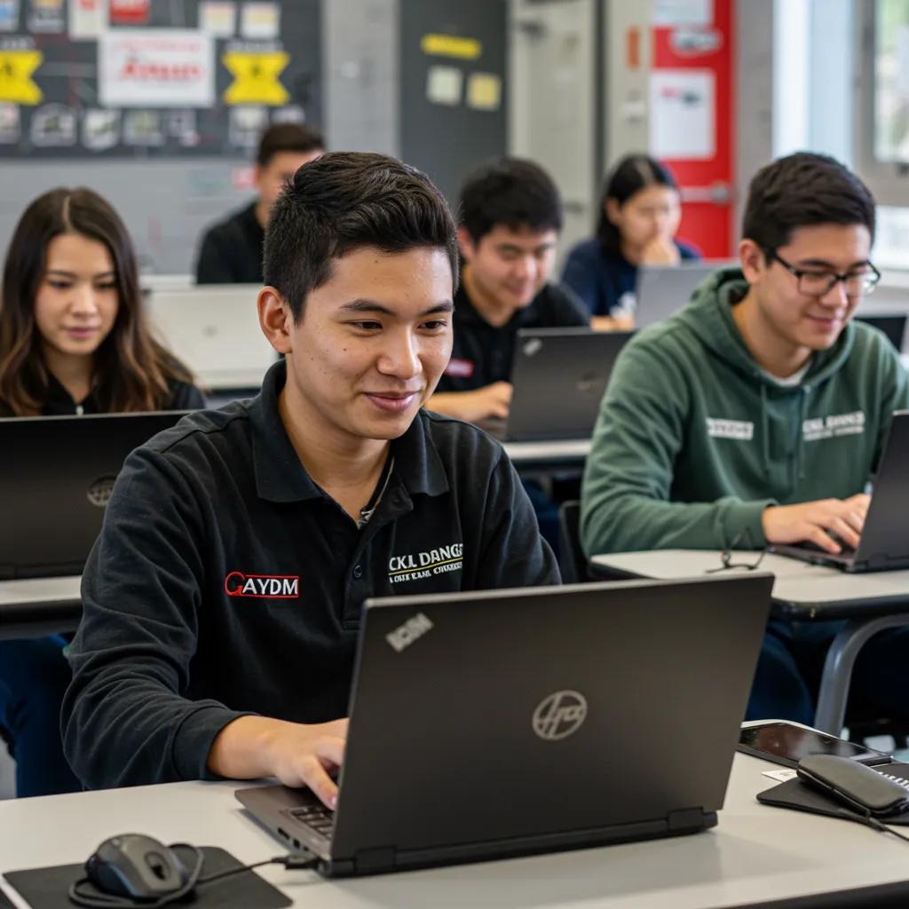 New drivers actively participating in a virtual classroom for the NY DMV 5-Hour Course